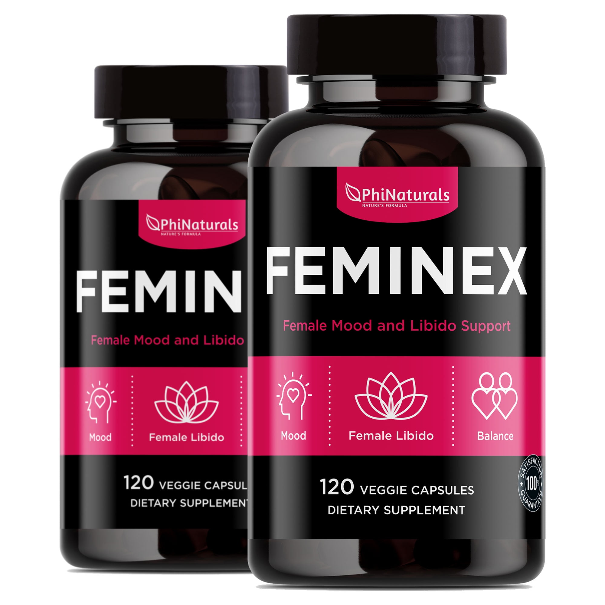 All-Natural Female Hormone Balancer – 120 Count (Pack of 2) with Maca, White Turmeric & Siberian Ginseng – Enhancement Pills Made for Women | Non-GMO Herbal Mood Intimacy Booster | Made in USA