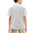 thumbnail image 2 of Boy's Embroidered Short Sleeve Wedding Baptism Kids Button-Up Guayabera Shirt (White, L (11-13)), 2 of 2