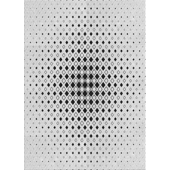 Ahgly Company Machine Washable Indoor Rectangle Transitional Grey Gray Area Rugs, 2' x 5'