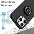 thumbnail image 3 of Case for Samsung A20 protective case, Slim Military Grade Car Holder Shockproof Anti-Drop Built-in Ring Holder Magnetic Kickstand Protective Cover, 3 of 6