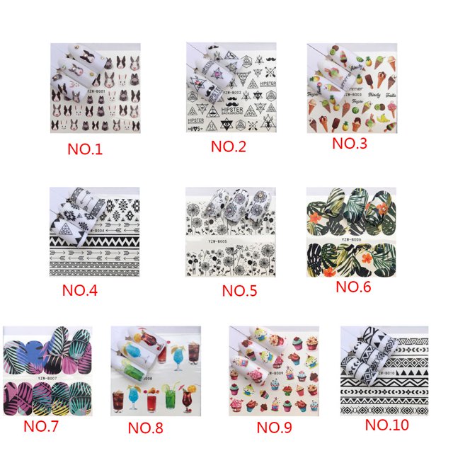 Multi Pattern Cartoon Animal Dream Catcher Nails tool 3D nail sticker Art Sticker 3D Nail Wrap Sticker Tips DIY Manicura Stickers Tool