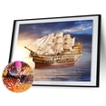 thumbnail image 1 of Cuadros Decorativos 5D DIY taladro completo diamante pintura sol barco punto de cruz bordado mosaico Sywqhk Nuevos Originales, 1 of 1