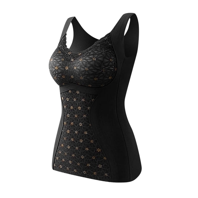 Ropa interior térmica para mujer, de invierno, con autocalentamiento, de encaje, cálida y sin costuras, de forro polar, resistente al frío.