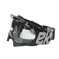 thumbnail image 2 of Adjustable Goggles, Fallproof Waterproof Motorcycle Goggles Wear Resistant With 3 Layers Sponge Pad For Off Road Riding Black Frame Transparent Lens Gray Word, 2 of 8