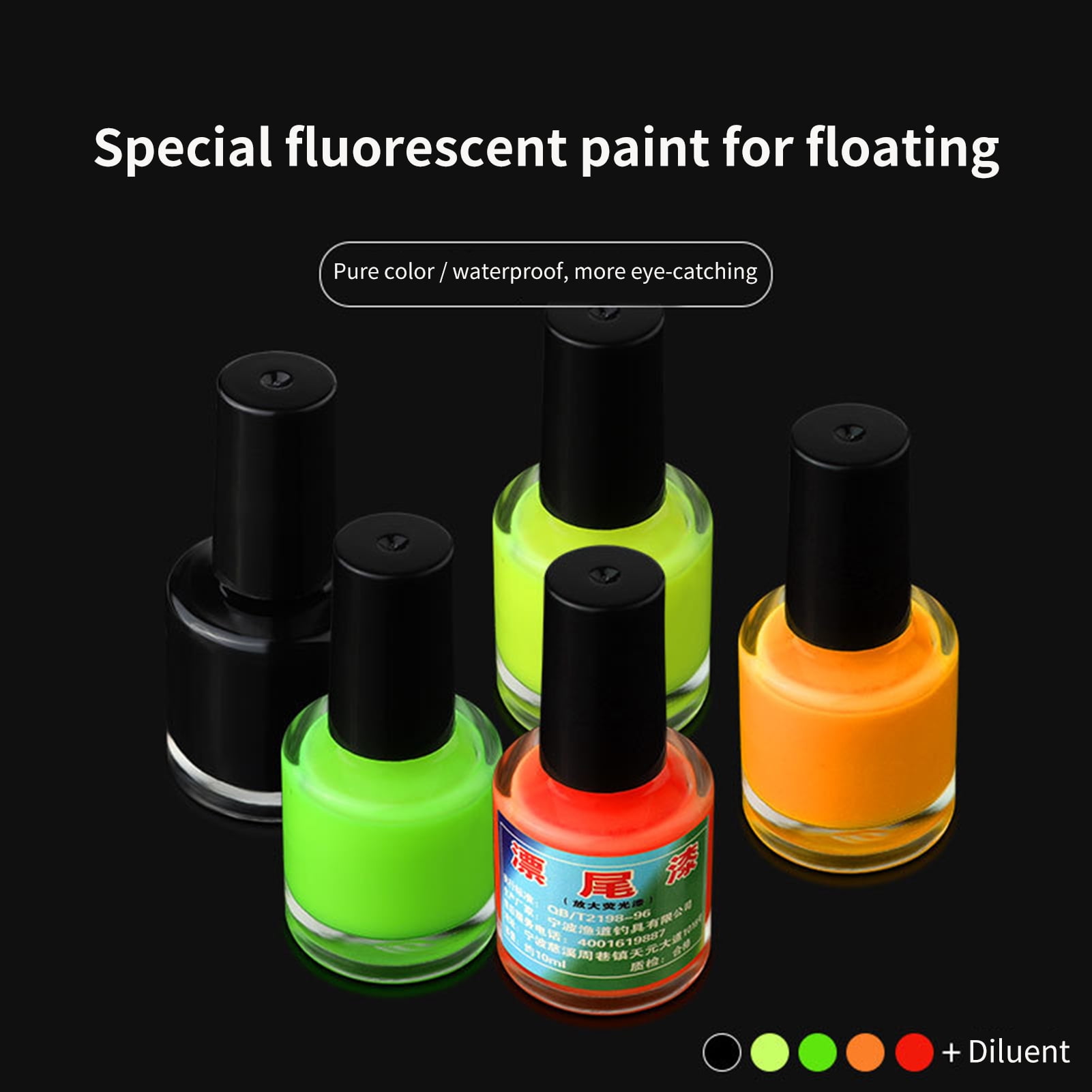 Fairnull 10ml Smooth Float Paint Fluorescent Eyecatching Water