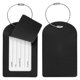 thumbnail image 1 of Etiquetas de Equipaje Uxcell para Maletas [2PCS] - Etiquetas de Bolsa con Cubierta de Privacidad Segura y Asa de Hierro - [Negro - Cuero PU], 1 of 7
