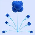 thumbnail image 2 of Rubber Bounce Balls Hexagonal Ball Rubber Bounce Balls  Speed  Coordination Trainer, 2 of 8
