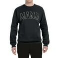 thumbnail image 2 of Wild Bobby MAMA Varsity Letters Unisex Crewneck Sweatshirt, 2 of 6