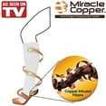 thumbnail image 2 of Miracle Copper Compression Socks-Pregnancy Flight Travel Athletic White (Large/Extra Large) Men Women Ontel MCS-LXL-WHT, 2 of 3