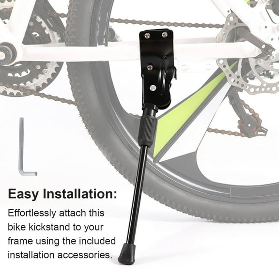 Callipe Metal Bicycle Kickstand with Hex Wrench Anti-Slip Heavy Duty Universal MTB Road Mountain Bike Rear Side Kick Stand Bicycle Accessories