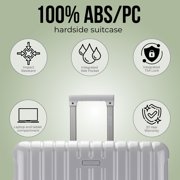 iFLY Odyssey 28 Expandable Hardside Large Checked Spinner Luggage, Gray