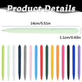thumbnail image 3 of Clearance Retractable Silent Gel Pens, Mint Green Barrel, Medium Point (0.5mm), Quick Dry Gel Ink Pens for Home, Office, Journaling, Writing, Note-Taking, Teacher Supplies, 5ml, 3 of 5