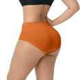thumbnail image 5 of COMVALUE Women's Lace Underwear Breathable Soft Stretch Hipster Briefs Sexy Bikini Panty (Orange, XL), 5 of 6