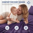 thumbnail image 6 of WISHEAD 3 Piece Twin Sheet Set, Deep Pocket Soft Bed Sheets, Breathable Cooling Bedding, Easy Care, Purple, 6 of 10