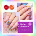 thumbnail image 4 of Set de esmaltes de uñas Beetles Summer Gel 6 colores Rainbow UV, 4 of 6