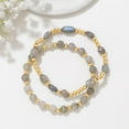 thumbnail image 5 of Gold Beaded Bracelets for Women Gold Bracelet Stack Natural Stone Bracelet Healing Bracelet, 5 of 5