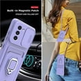 thumbnail image 6 of Compatible with Samsung Galaxy S23 Plus Case with Card Holder and Sliding Camera Cover Samsung S23 Plus Case for Women Men with Magnetic Ring Kickstand Phone Case (Purple), 6 of 14