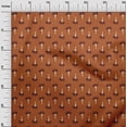 thumbnail image 2 of oneOone Georgette Viscose Orange Fabric Geometric & Floral Block Sewing Material Print Fabric By The Yard 42 Inch Wide, 2 of 4