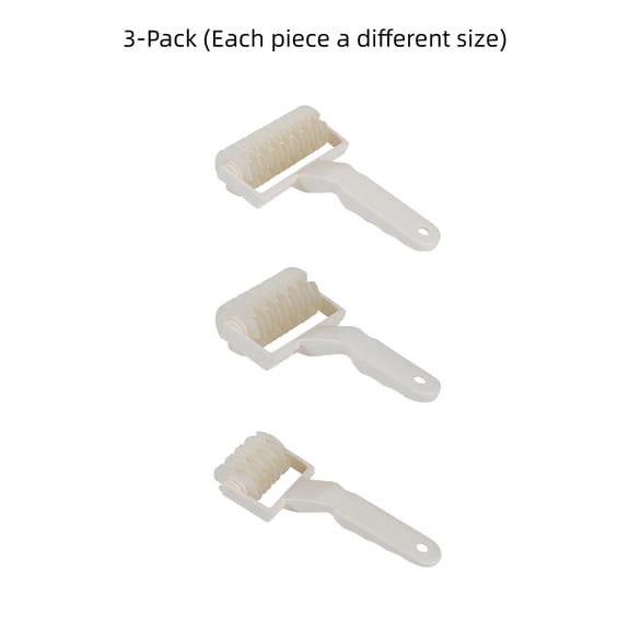 3 Pack Pastry Lattice Roller Cutter Set, Dough Roller Tool for Creating Lattice Crust for Pie, Bread and Pastry, Different Sizes Baking Tools