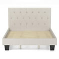 thumbnail image 2 of Furniture of America Warscher California King Tufted Platform Bed in Ivory, 2 of 12