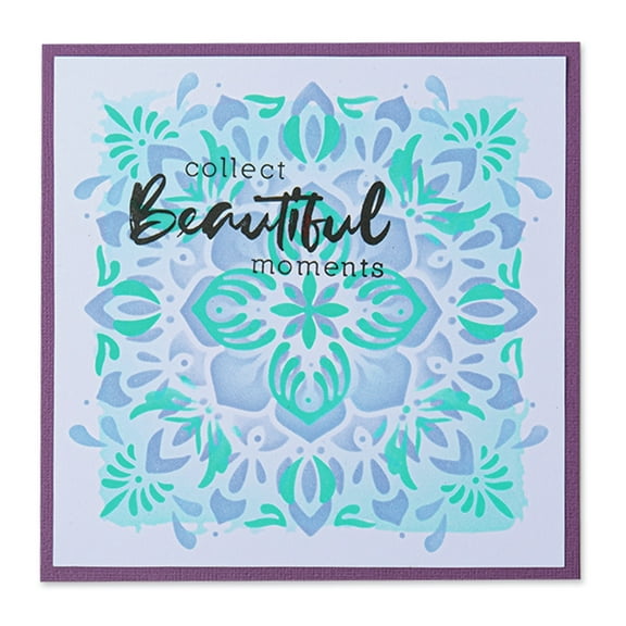 Sizzix Layered Stencils 4PK Mosaic by Jess Scott | Cardmaking, Invitations, Papercraft & Journaling