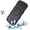 Black, variant on XPM for Apple iPhone 15 Phone Case, Grip Hand Magnetic Hybrid Case Shockproof Protection Matte Skin Rubber TPU + PC Cover for iPhone 15 (Black)