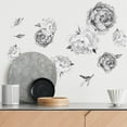 thumbnail image 1 of Calcomanías de pared de acuarela de peonía - calcomanías de pared de flores de decoración de peonía Fokelyi WMPH-1819-1, 1 of 8