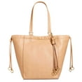 thumbnail image 3 of Calvin Klein Women's Large Drawstring Handbag Totes, Dark Beige, 3 of 4