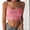 Pink, variant on WTXUE Crop Tank Tops for Women Spaghetti Strap Camisole Top Plus Size Tank Tops Basic Slim Cute Tops Sleeveless Shirts Basic Slim Going Out Tops Workout Tanks Yoga Tank Tops Black L