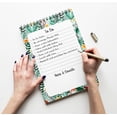 thumbnail image 4 of Inkdotpot To Do List Notepad 6 X 9 Paper Stationery, Floral Spiral Notepad Daily Checklist- Motivational Organizer Planner List Pad- Notepad Tear Off (50 Sheets), 4 of 5
