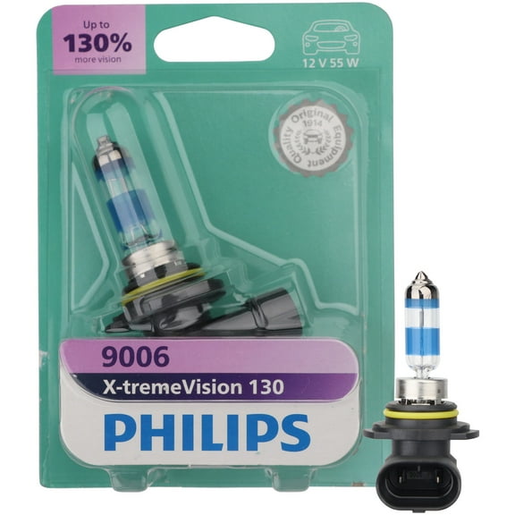 Philips X-tremeVision 130 9006 Halogen Headlight Bulb, 1 pack, Fits Select Vehicles