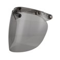 thumbnail image 3 of Casco de motocicleta para coche eléctrico, medio casco, tres hebillas, lente a prueba de viento, casco retro Harley, lente de burbuja facial, 3 of 5