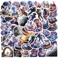 thumbnail image 1 of Calcomanías de vinilo con temática espacial de astronautas, 50 unidades, para GUI, 1 of 2
