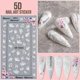 thumbnail image 3 of 5D Flower Nail Art Sticker Decals Hollow Exquisite Pattern Nail Art Supplies Self-Adhesive Luxurious DIY Nail, 3 of 4
