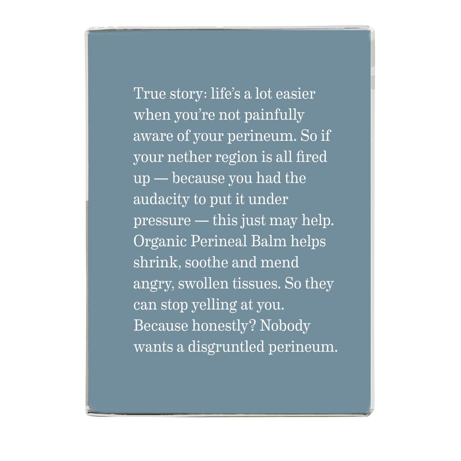 Baume périnéal biologique rafraîchissant Earth Mama pour la récupération post-partum