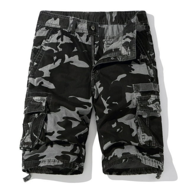 SDNall Shorts d'Été Décontractés Multi-Poches pour Hommes