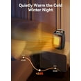 thumbnail image 3 of Portable Electric Space Heater with Thermostat, 1500W/750W Safe and Quiet Ceramic Heater Fan, Heat Up 200 Square Feet for Office Room Desk Indoor Use, 3 of 8
