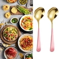 thumbnail image 1 of Ynlkorvg Tableware Round Spoon 304 Stainless Spoon Fork Household Cute Small Soup Spoon Thick Round Bottom Eating Spoon, 1 of 9