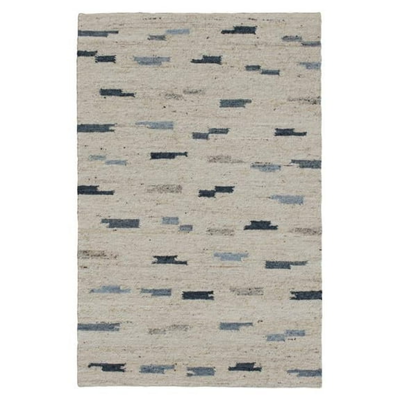 HomeRoots 544137 5 x 8 ft. Blue & Grey Abstract Hand Woven Rectangle Area Rug