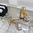 thumbnail image 1 of Summer New Water Platform Open Toe High Heels Sexy Thick Heel Buckle Strap Sandals Fashion Party Banquet Dress Women'S Shoes 44, 1 of 5