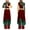 Burgundy, variant on Women's Liturgical Praise Dance Long Sleeve Irregular Dress with Wide Leg Pants Choir Dancewear Blue S