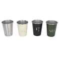 thumbnail image 3 of 4 Uds 350ML taza de agua de acero inoxidable taza de café vaso para cerveza barbacoa Beige verde negro plata, 3 of 5