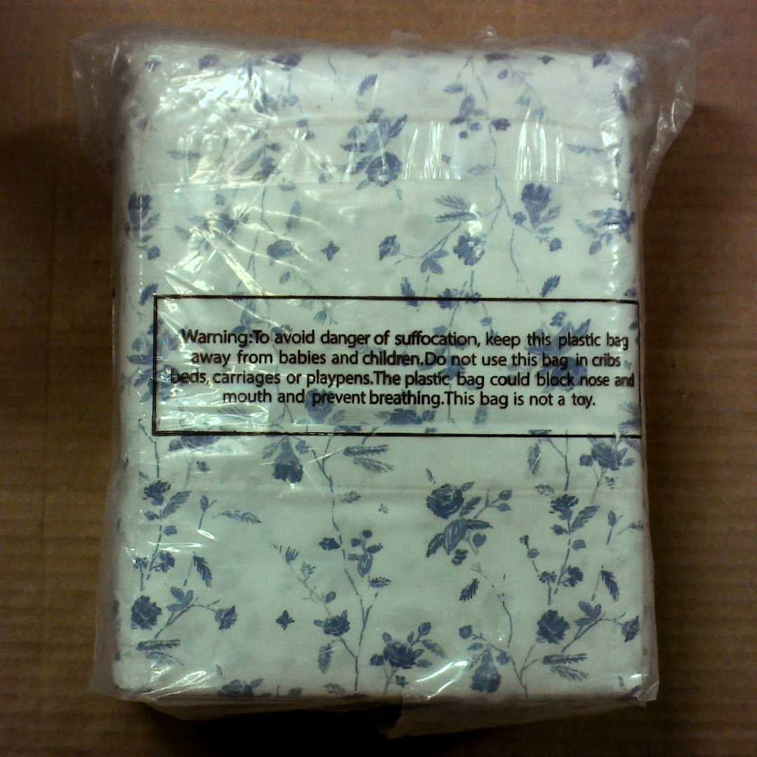 400 Thread Count Printed Performance Sheet Set Threshold White/Blue