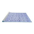 thumbnail image 2 of Ahgly Company Machine Washable Indoor Rectangle Abstract Blue Contemporary Area Rugs, 5' x 8', 2 of 4