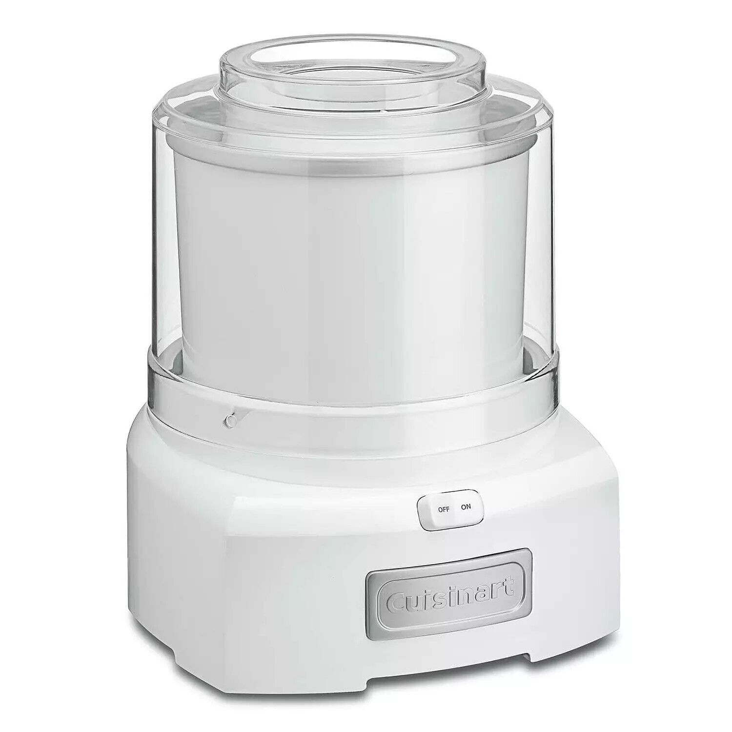 Ice Cream Maker Machine, 1.5 Quart Sorbet, Frozen Yogurt Maker, White