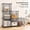 Grey, variant on Cube Storage Organizer, 6 Cube Stackable Closet Organizer Shelving, DIY Modular Bookshelf Plastic Storage for Bedroom, Home, Yellow