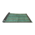 thumbnail image 2 of Ahgly Company Indoor Round Abstract Light Blue Modern Area Rugs, 3' Round, 2 of 4