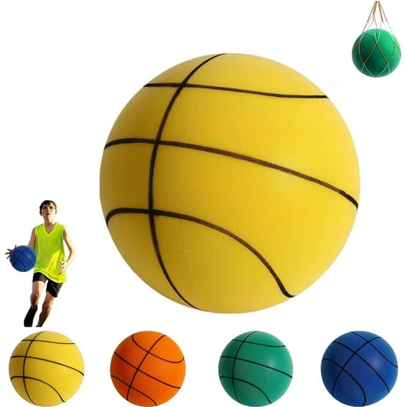 Silent Basketball Dribbling Indoor Size 6 (28.5") Size 5 (27.5") Size 3 (26.5") Hush Handle Basketball, Silent Swish, Hushhandle Silent Foam