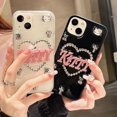 thumbnail image 2 of Sanrio-fundas de teléfono 3D con diamantes de imitación de cereza para iPhone 14, 13, 12, 11 Pro Max, Mini, XR, XS MAX, 8, X, 7, SE, 2020 Fivean unisex, 2 of 2