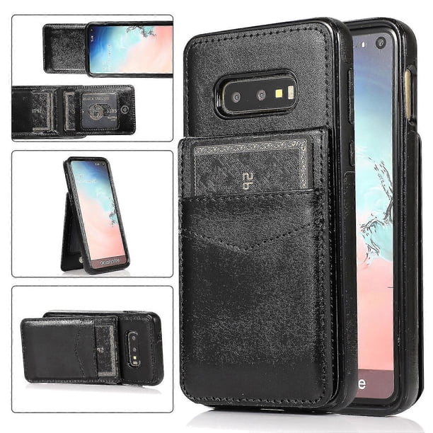 Funda de piel sintética estilo empresarial para Samsung S10 con tarjetero, función billetera, función atril y protección contra caídas s202412245095